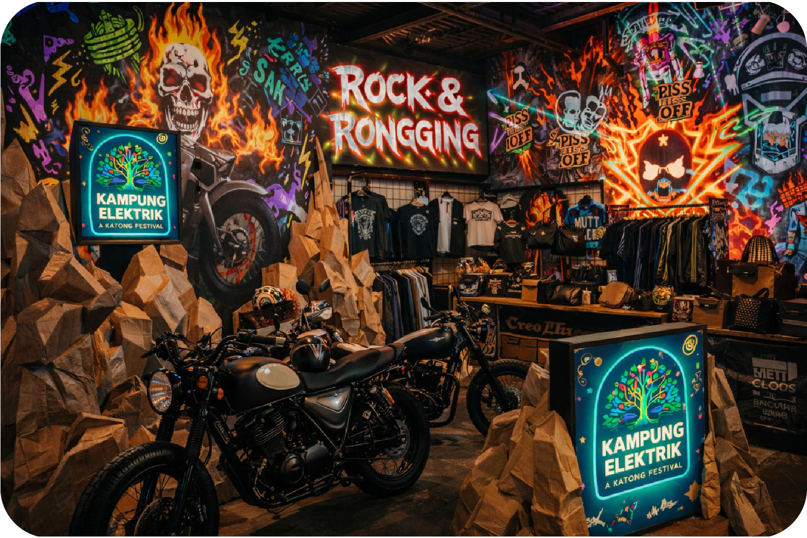 Kampung Elektrik - Rock and Ronggeng - Thematic Retail Market